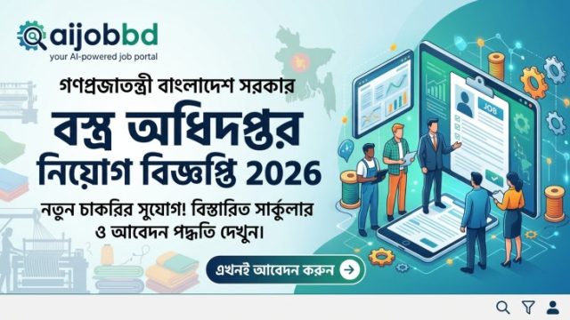 বস্ত্র অধিদপ্তর নিয়োগ বিজ্ঞপ্তি 2026  – ৪২ পদে চাকরির তথ্য